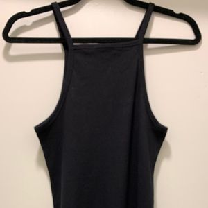 OAK Black Rib Bodycon Dress